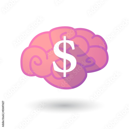 Brain icon with a dollar sign