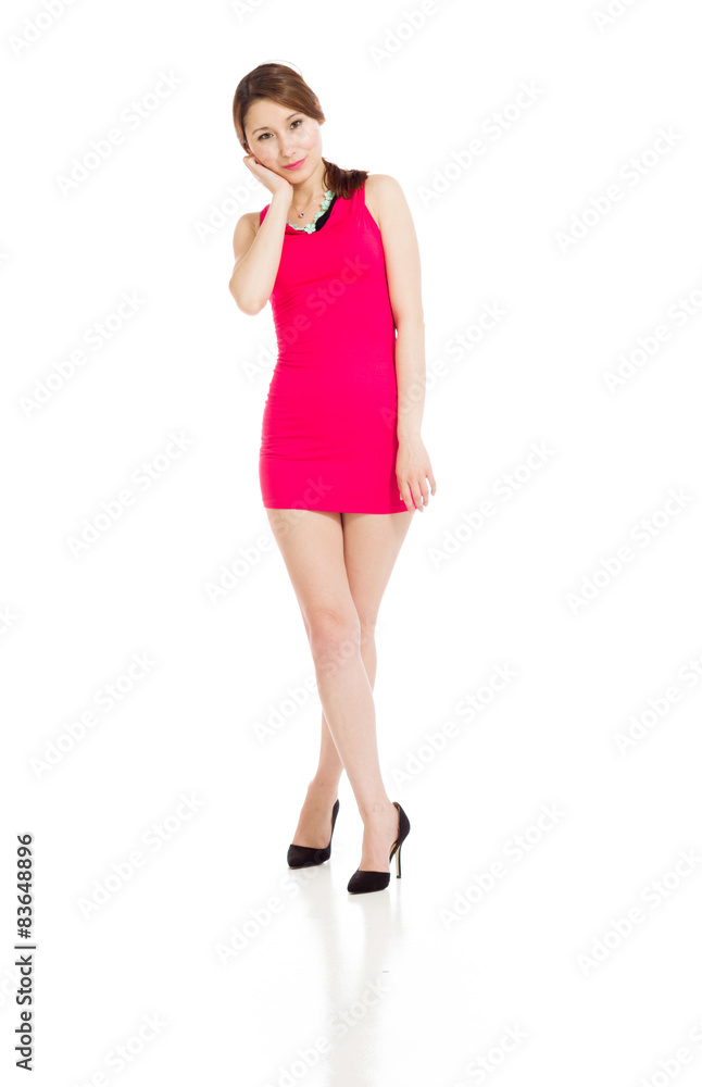 Fototapeta premium Model isolated depressed boredom