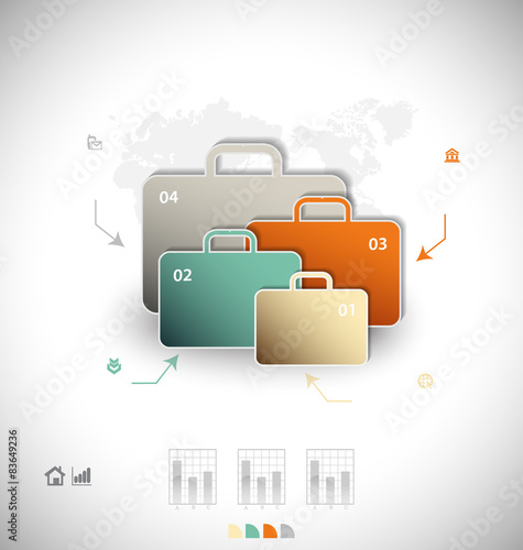 Business infographic template