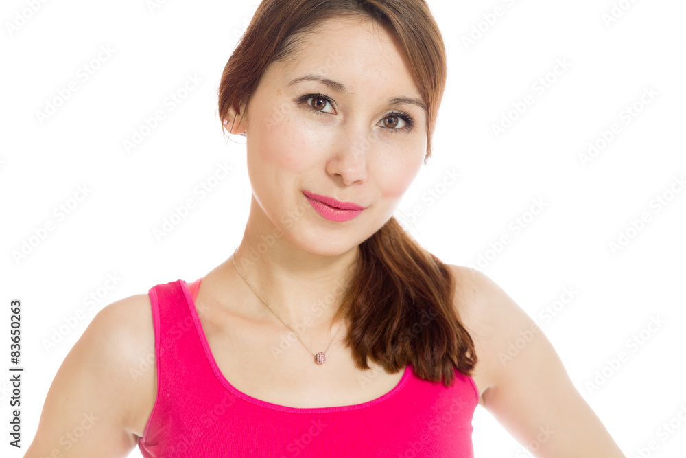 Model expressing positivity Model expressing positivity
