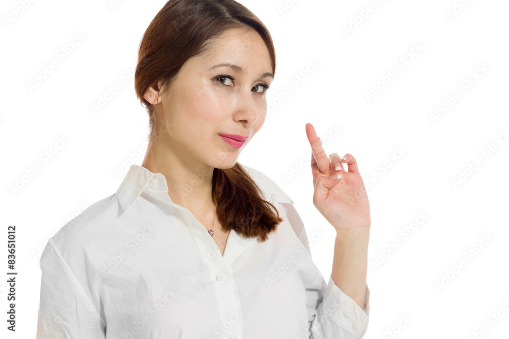 Model fingers crossed wishing lucky Model fingers crossed wishing lucky