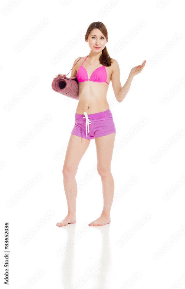 Model isolated hand gesture presenting Model isolated hand gesture presenting