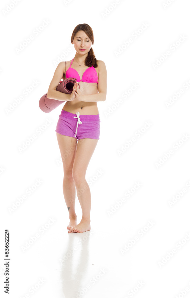 Model successful with arms crossed confident Model successful with arms crossed confident