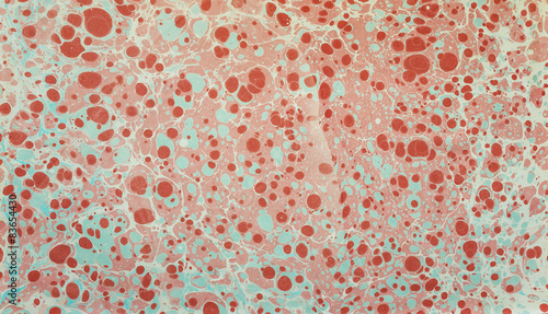 ebru paper pink blue