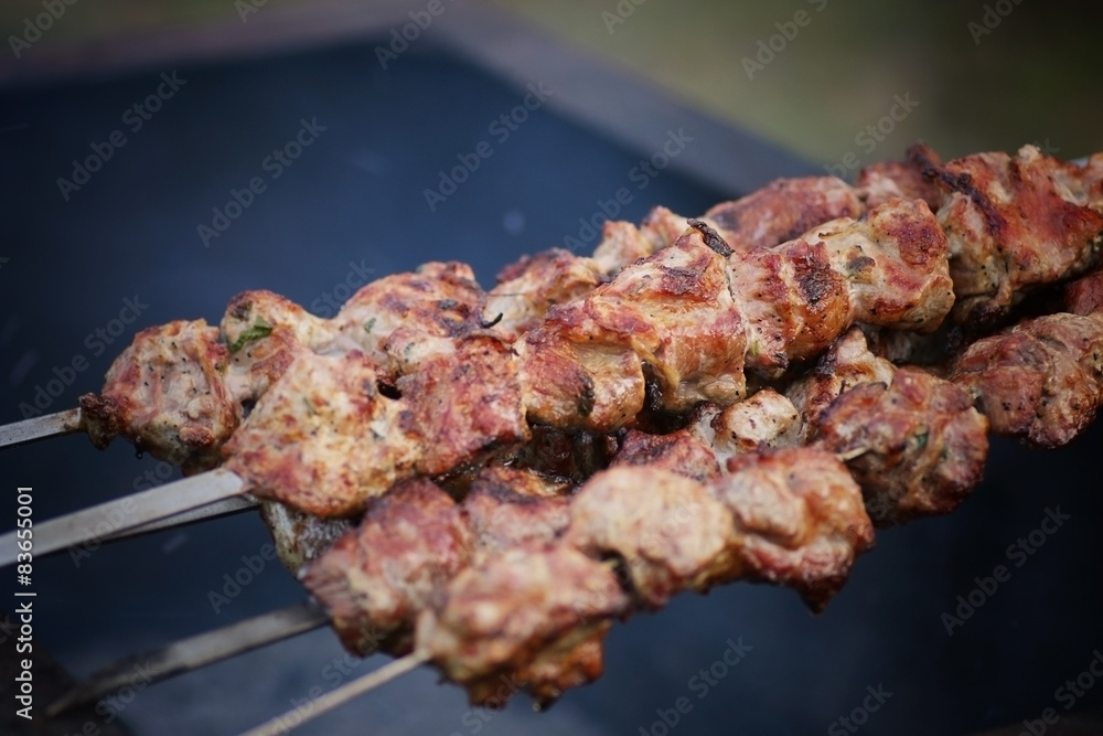 cooking barbecue on grill cooking barbecue on grill