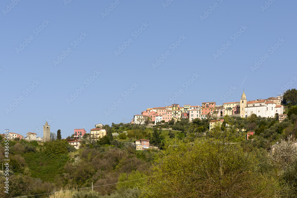 Vezzano Ligure Superior, cityscape from south-west