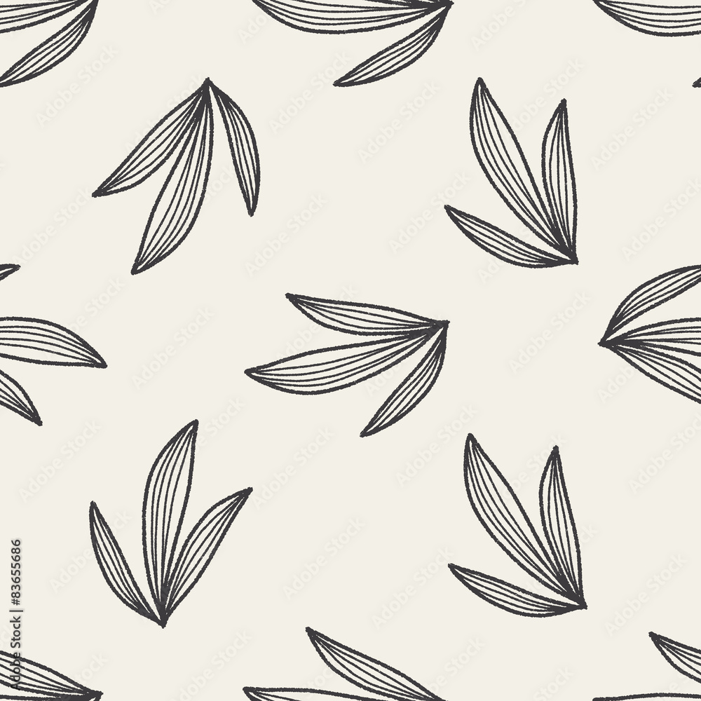 plant doodle seamless pattern background plant doodle seamless pattern background