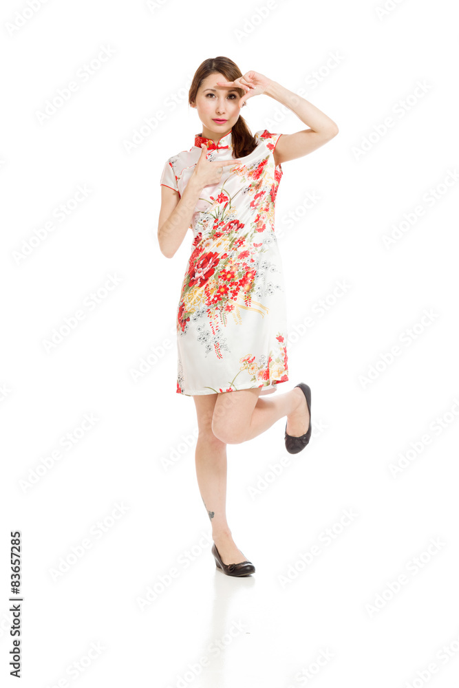 Model isolated framing with fingers Model isolated framing with fingers