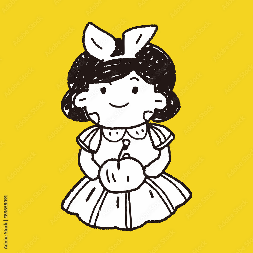 snow white doodle snow white doodle
