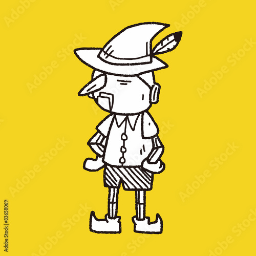 pinocchio doodle