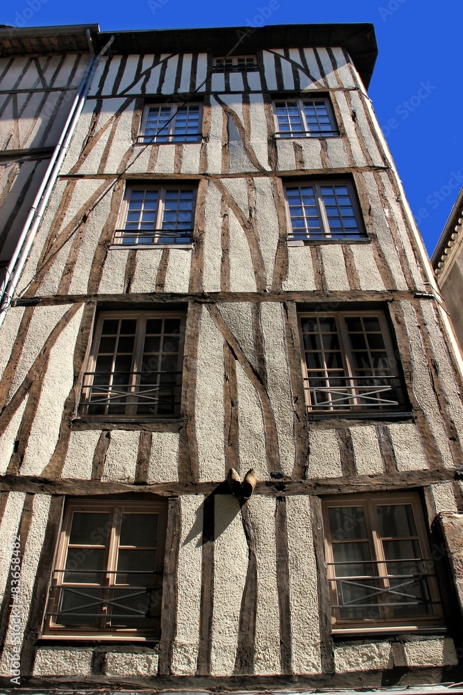 Vieux quartiers à Limoges .(Haute-Vienne)