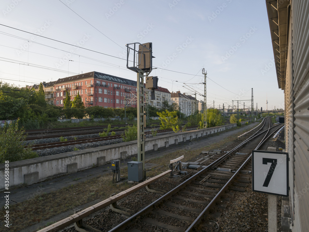 Fototapeta premium Overlooking rails