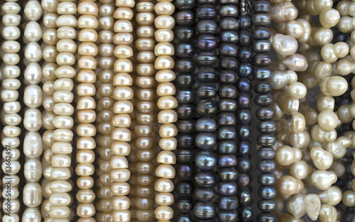 Many necklaces of pearl