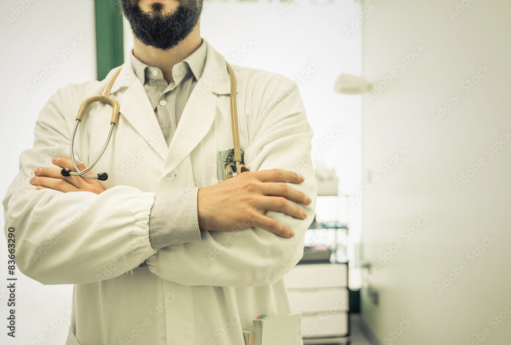 Fototapeta premium doctor close up in the medical studio