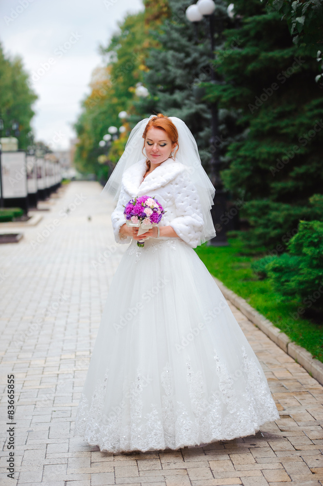 bride outdoors