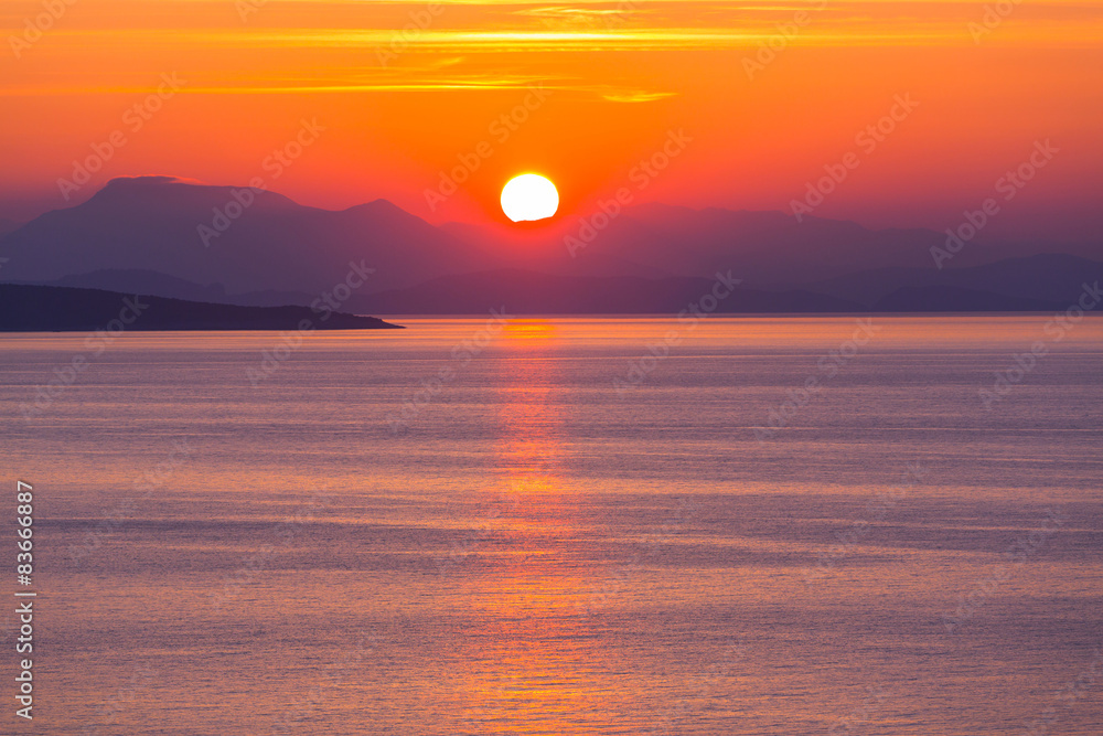 Greece sunset Greece sunset