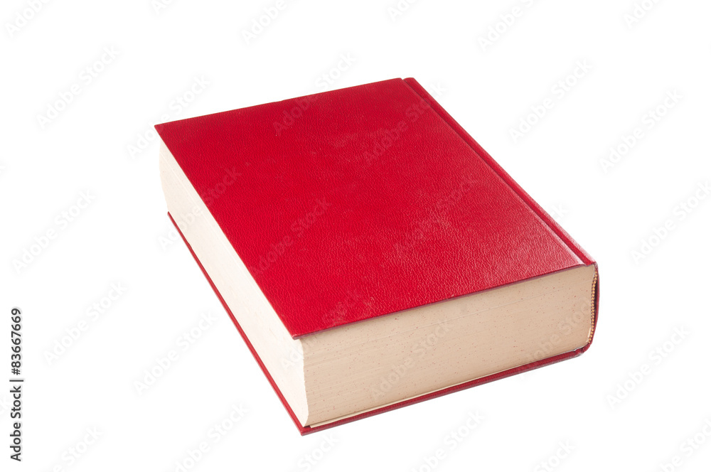 Red dictionary closeup Red dictionary closeup