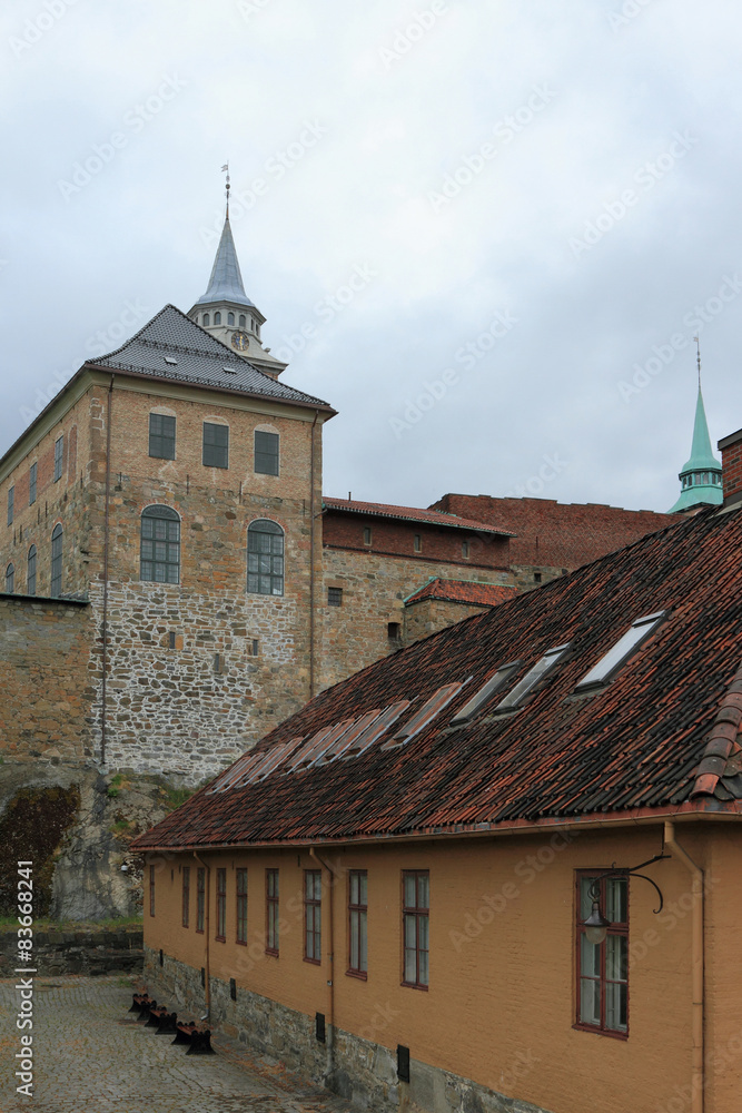 Norway, Oslo. Royal castle in fortress Akerskhus Norway, Oslo. Royal castle in fortress Akerskhus