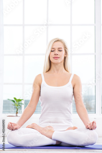 Yoga concept with young woman Free Download Yoga concept with young woman - GFXLoad