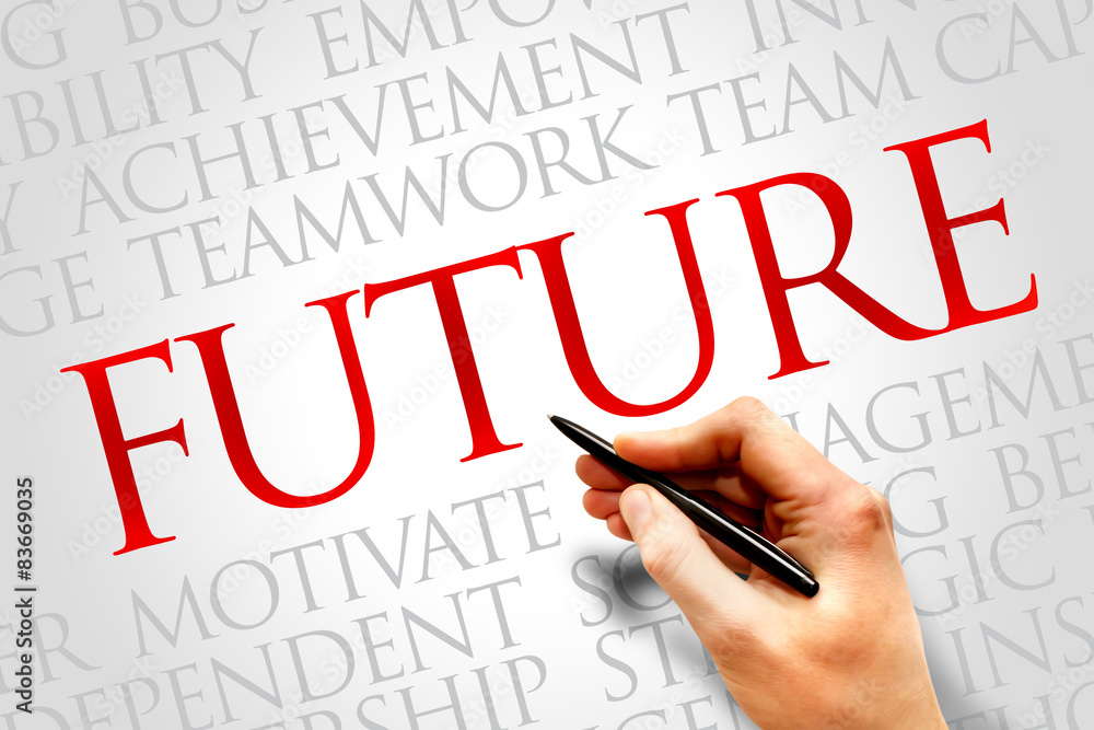 Future word cloud, business concept Future word cloud, business concept