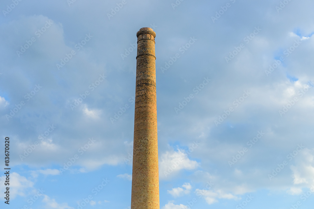 factory chimney against the sky