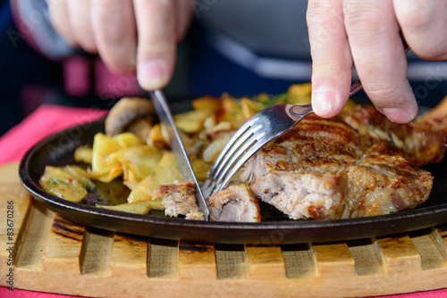 Pork Steak on the bone © aviavlad