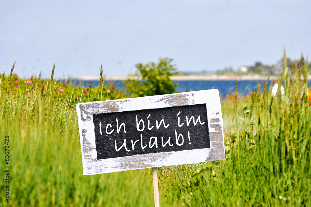 bin im Urlaub StockFoto Adobe Stock