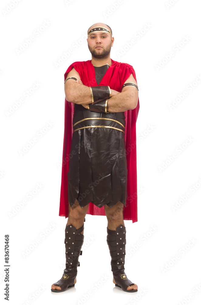 Gladiator isolated on white Gladiator isolated on white