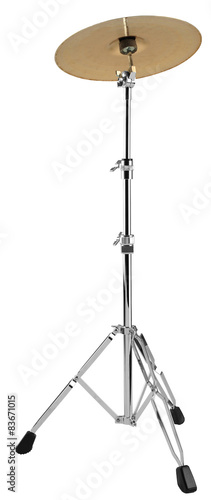 instrument, drum cymbal hi-hat, snare,  on white background 