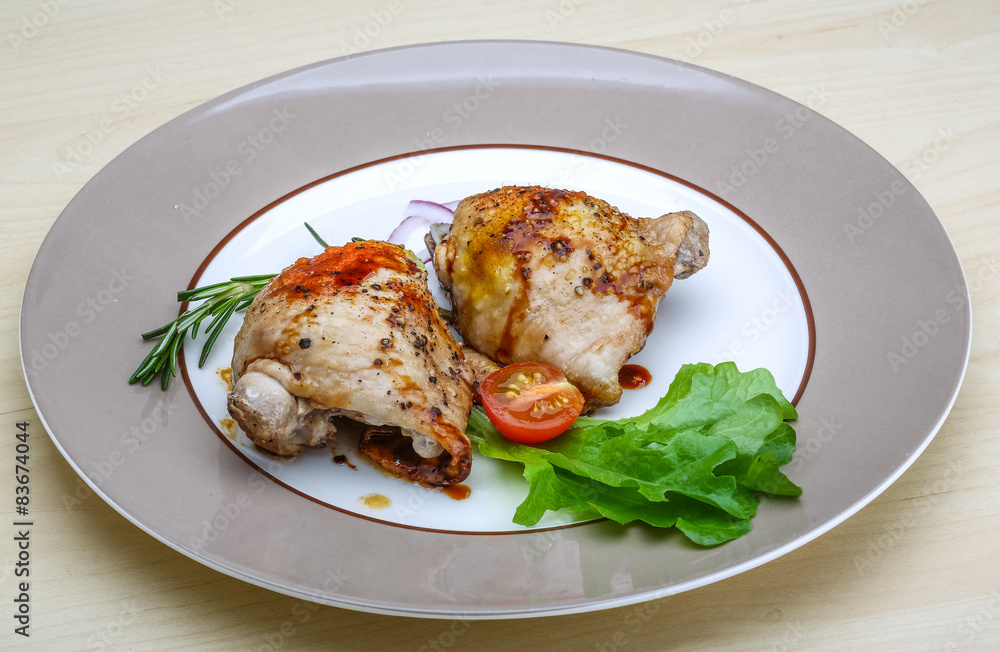 Roasted chicken thighs Roasted chicken thighs