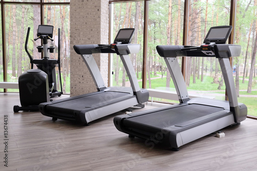 image of treadmills in a fitness hall