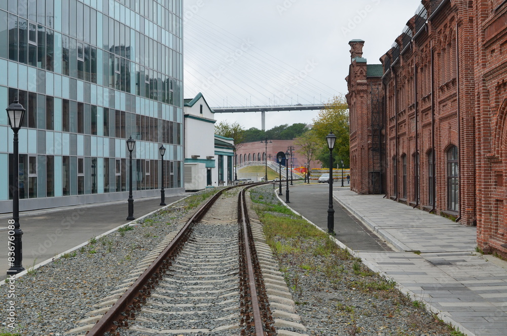 Railway in the city