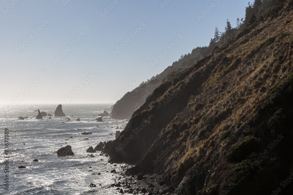 Northern California Coastline and Ocean