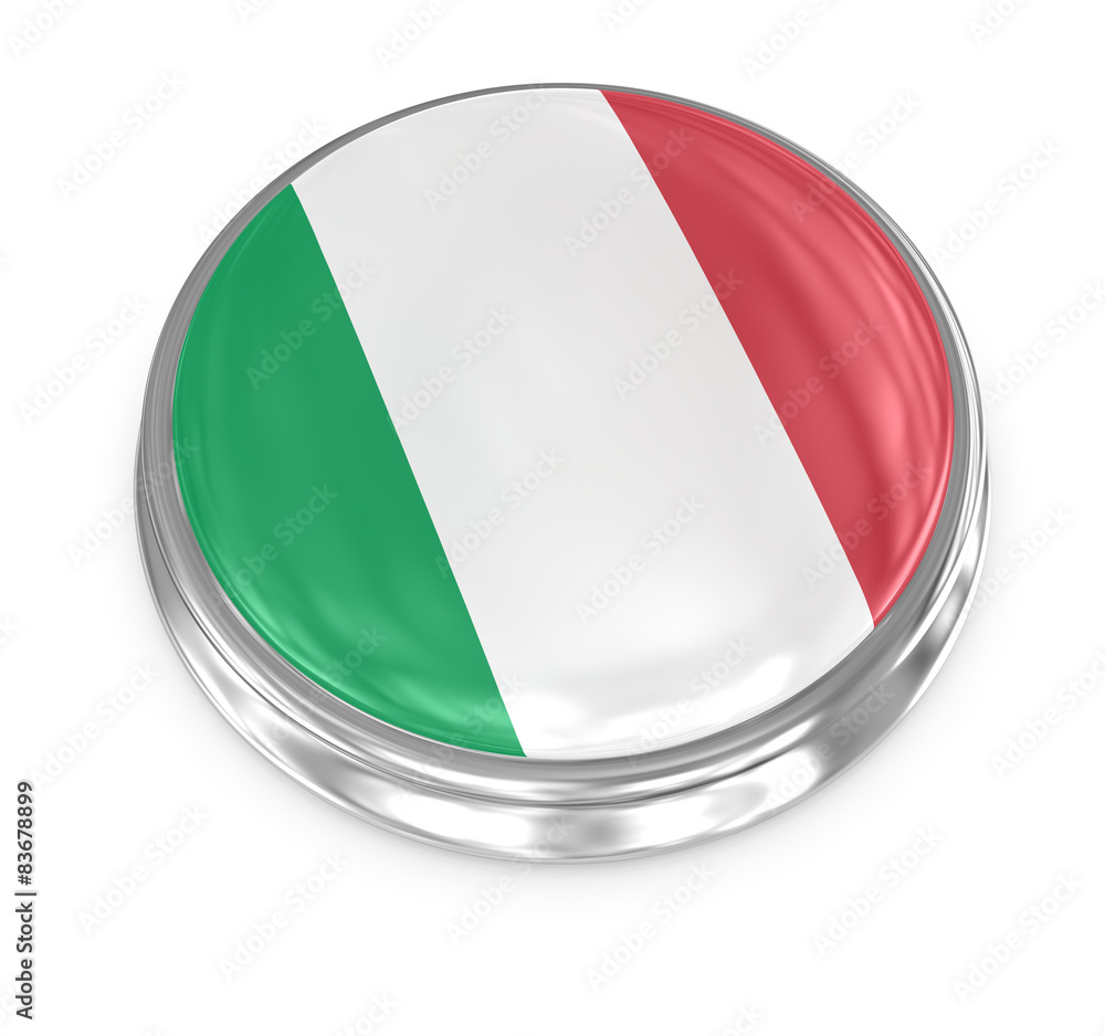 Fototapeta premium Flag badge - Italy