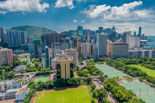 View of Hong Kong during sunny day