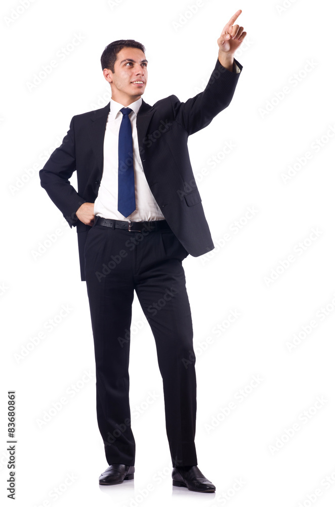 Businessman in formal attire isolated on white Businessman in formal attire isolated on white