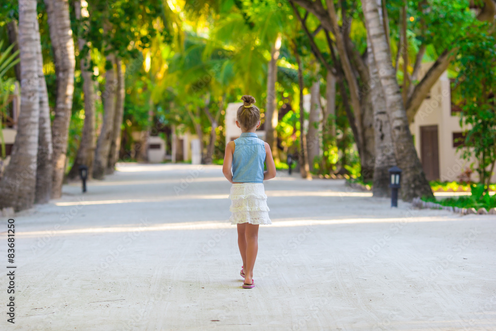 Adorable little girl during beach vacation Adorable little girl during beach vacation