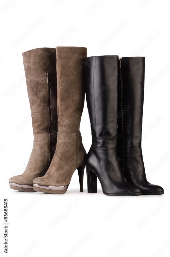 Woman shoes isolated on the white background Woman shoes isolated on the white background