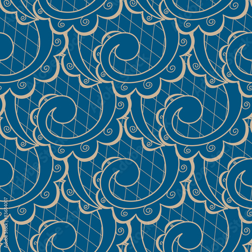 Abstract seamless doodle pattern