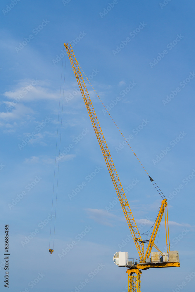 Crane and a blue sky