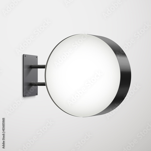 3d advertising round signboard