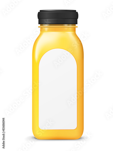 juice bottle with blank label