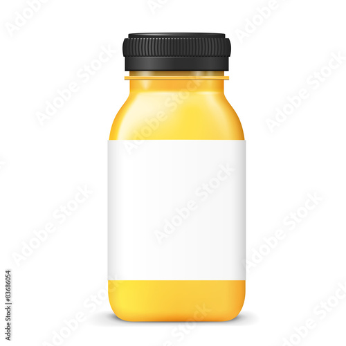 juice bottle with blank label