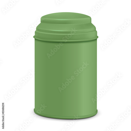 green round tin packaging