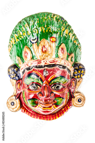 colorful nepalese mask