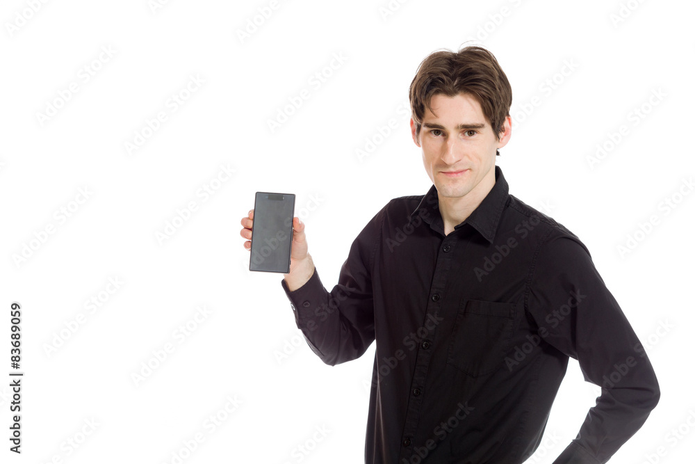 Model isolated hand gesture presenting Model isolated hand gesture presenting