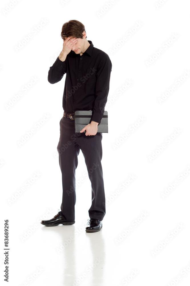 Model hiding face shame Model hiding face shame