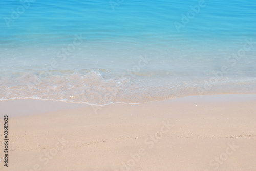 Wave of sea on sand beach