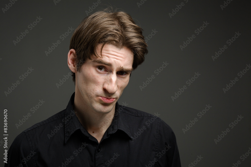 Model sadness upset worried Model sadness upset worried