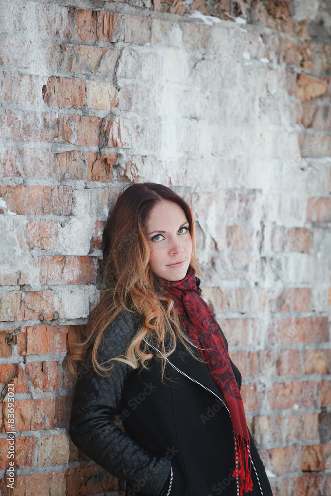 Beautiful girl with long hair